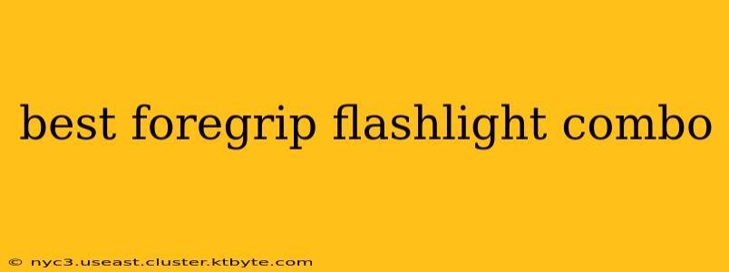 best foregrip flashlight combo