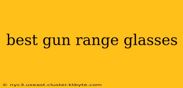 best gun range glasses