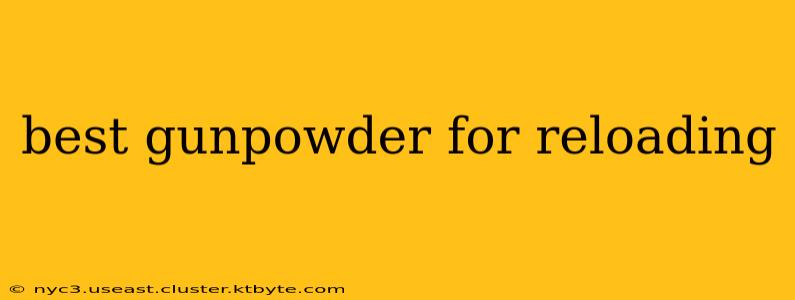 best gunpowder for reloading