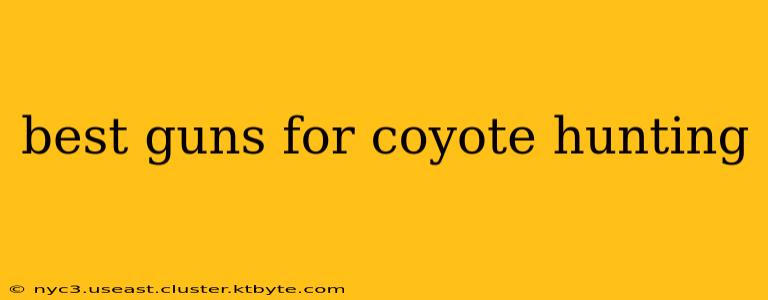 best guns for coyote hunting