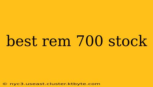 best rem 700 stock