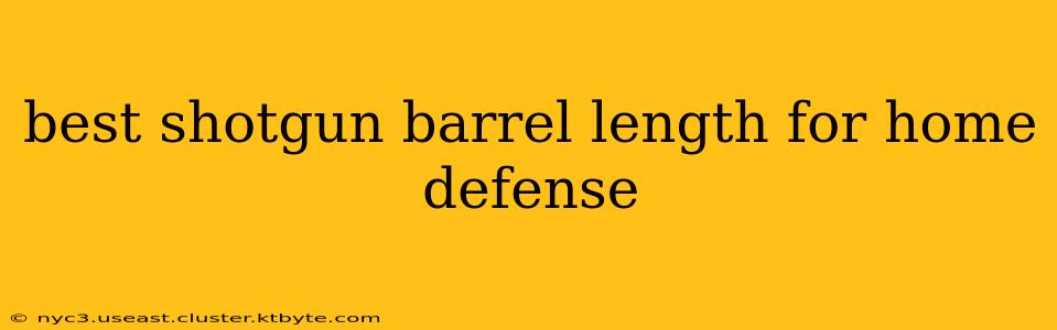 best shotgun barrel length for home defense