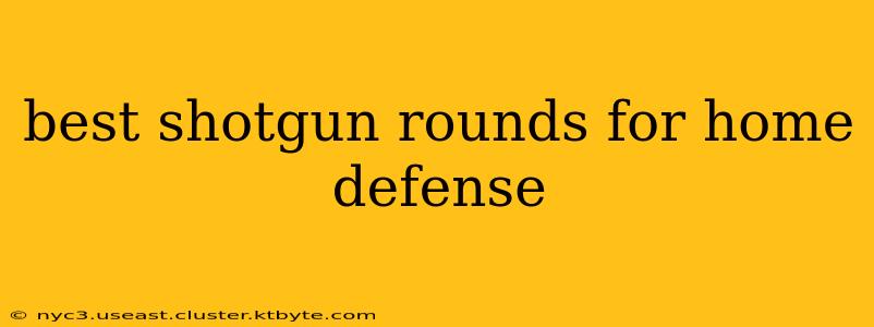 best shotgun rounds for home defense