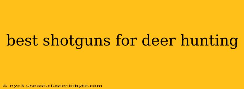 best shotguns for deer hunting