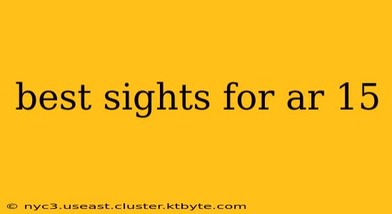 best sights for ar 15