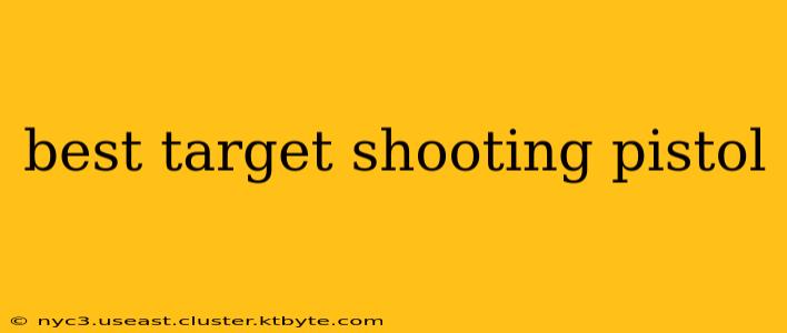 best target shooting pistol