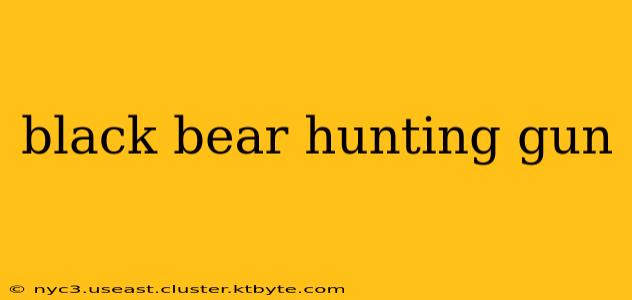 black bear hunting gun