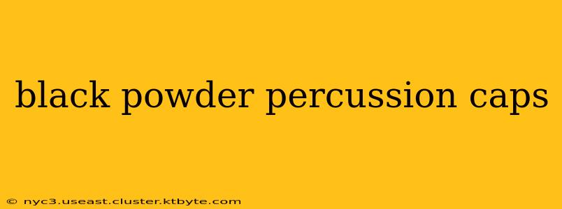 black powder percussion caps