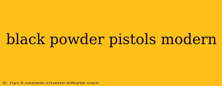 black powder pistols modern