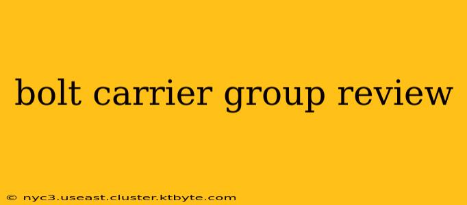 bolt carrier group review