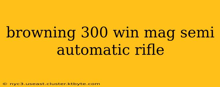 browning 300 win mag semi automatic rifle