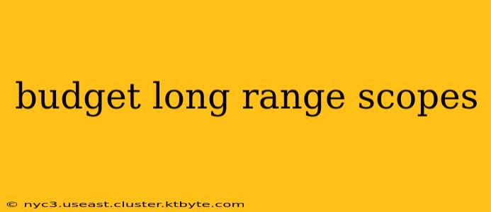 budget long range scopes