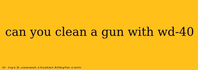 can you clean a gun with wd-40