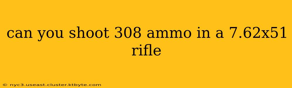 can you shoot 308 ammo in a 7.62x51 rifle