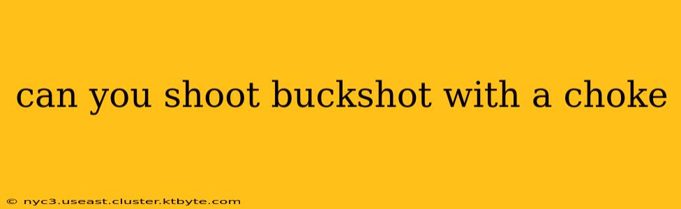 can you shoot buckshot with a choke