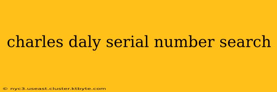 charles daly serial number search