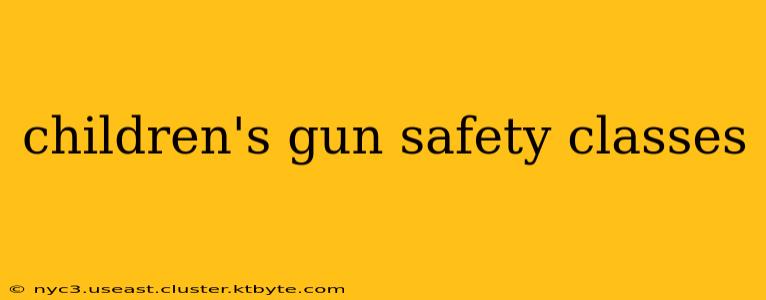 children's gun safety classes