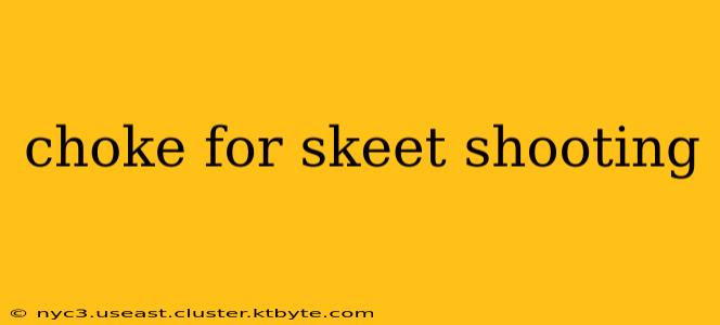 choke for skeet shooting