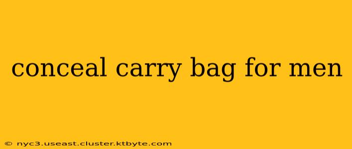 conceal carry bag for men