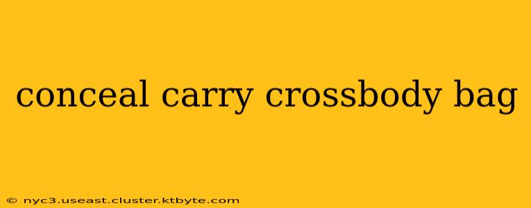 conceal carry crossbody bag