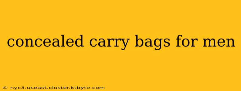 concealed carry bags for men