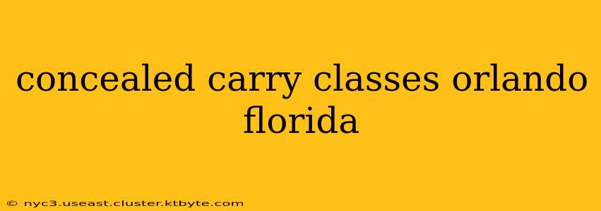 concealed carry classes orlando florida