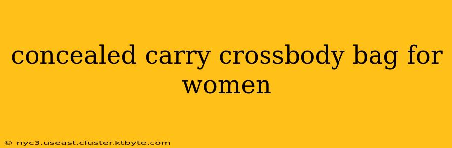 concealed carry crossbody bag for women