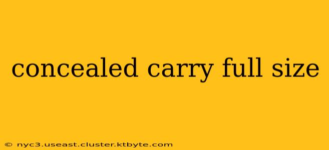 concealed carry full size