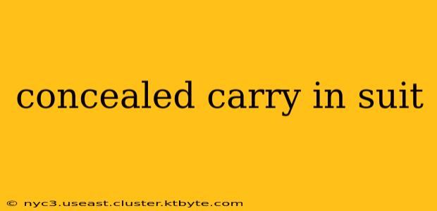 concealed carry in suit