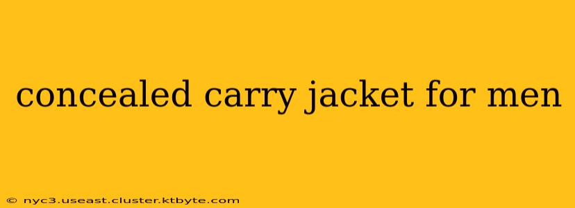 concealed carry jacket for men