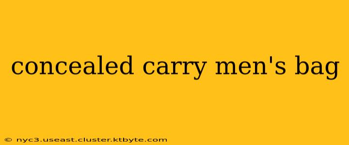 concealed carry men's bag