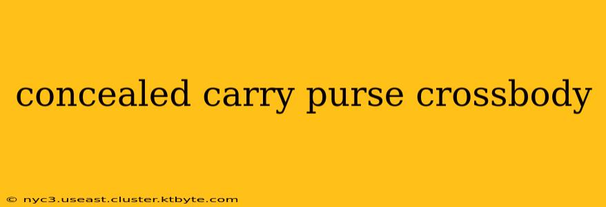 concealed carry purse crossbody