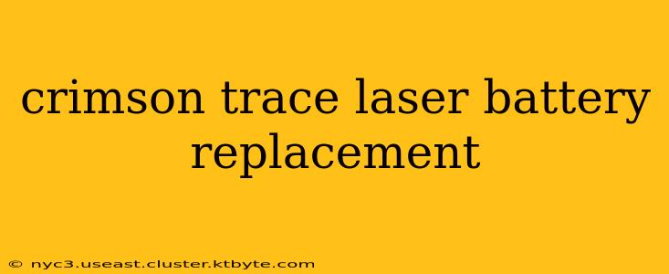 crimson trace laser battery replacement