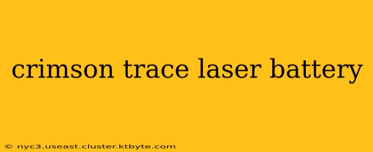 crimson trace laser battery