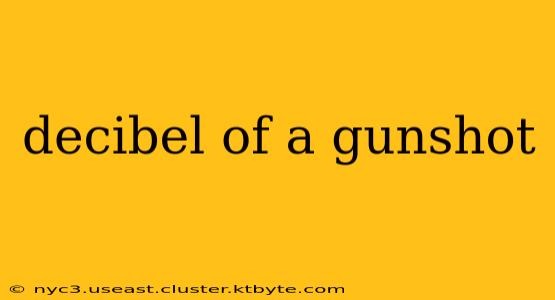 decibel of a gunshot