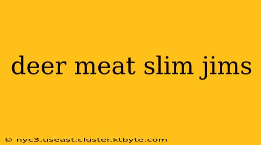 deer meat slim jims