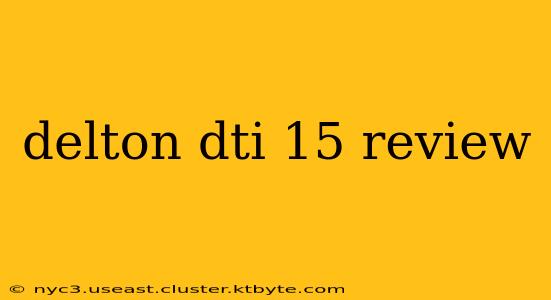 delton dti 15 review