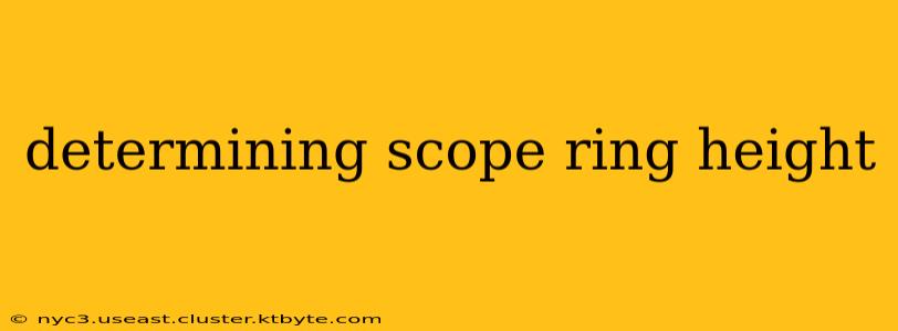 determining scope ring height