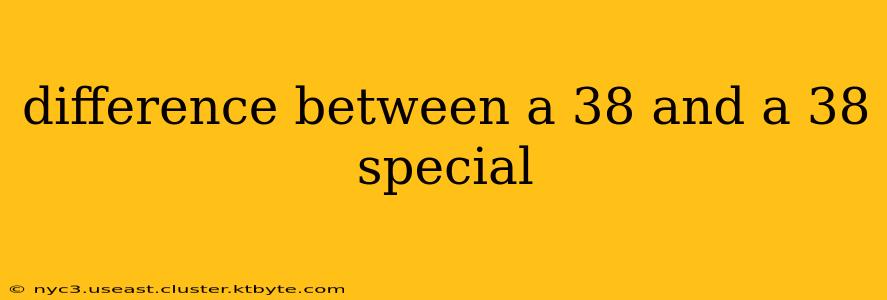 difference between a 38 and a 38 special