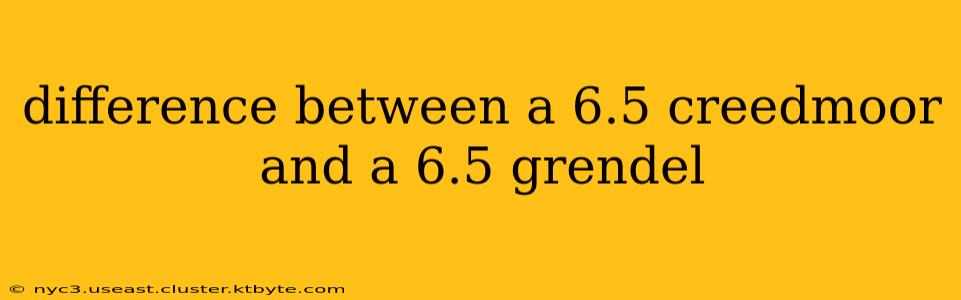 difference between a 6.5 creedmoor and a 6.5 grendel