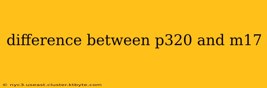 difference between p320 and m17