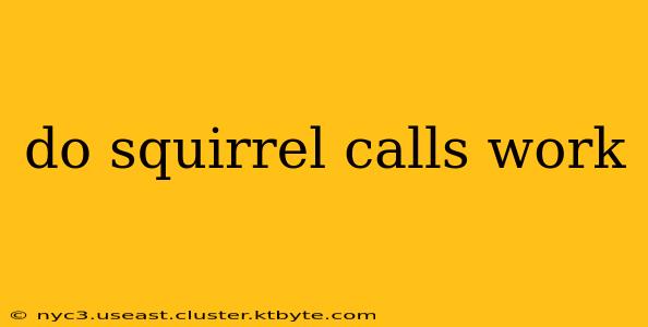 do squirrel calls work