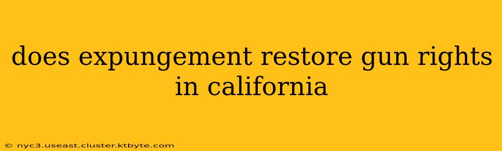 does expungement restore gun rights in california