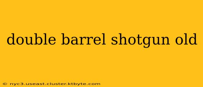 double barrel shotgun old