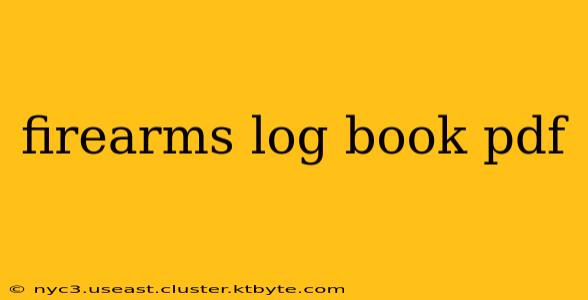 firearms log book pdf