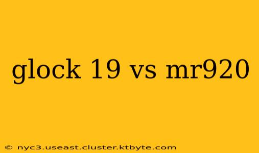 glock 19 vs mr920