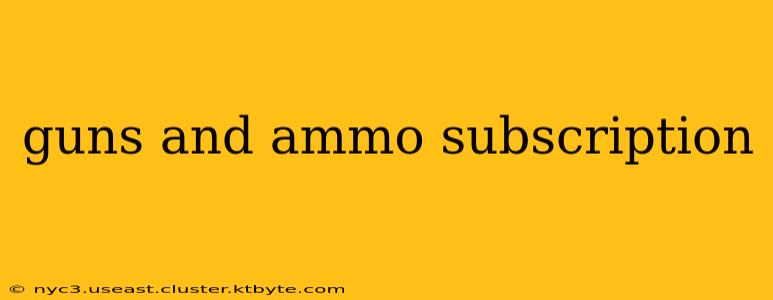 guns and ammo subscription