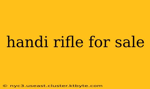 handi rifle for sale