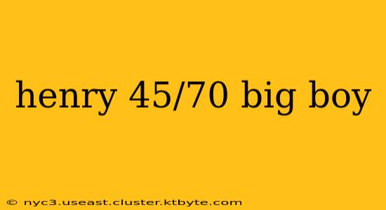 henry 45/70 big boy