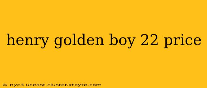 henry golden boy 22 price